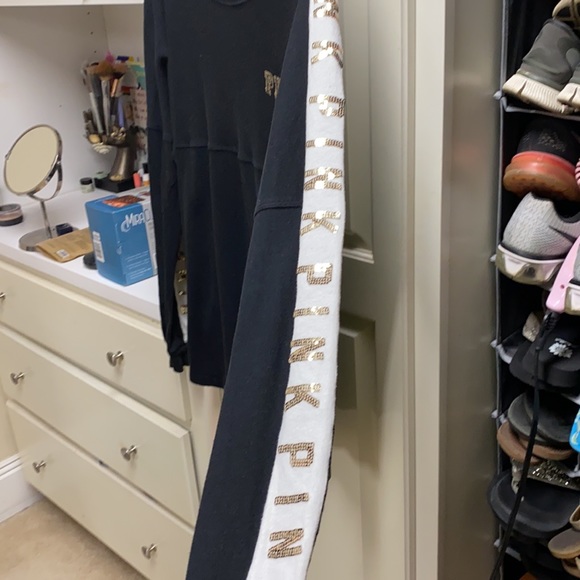 VS Pink along Sleeve Sequin Top - Picture 2 of 8